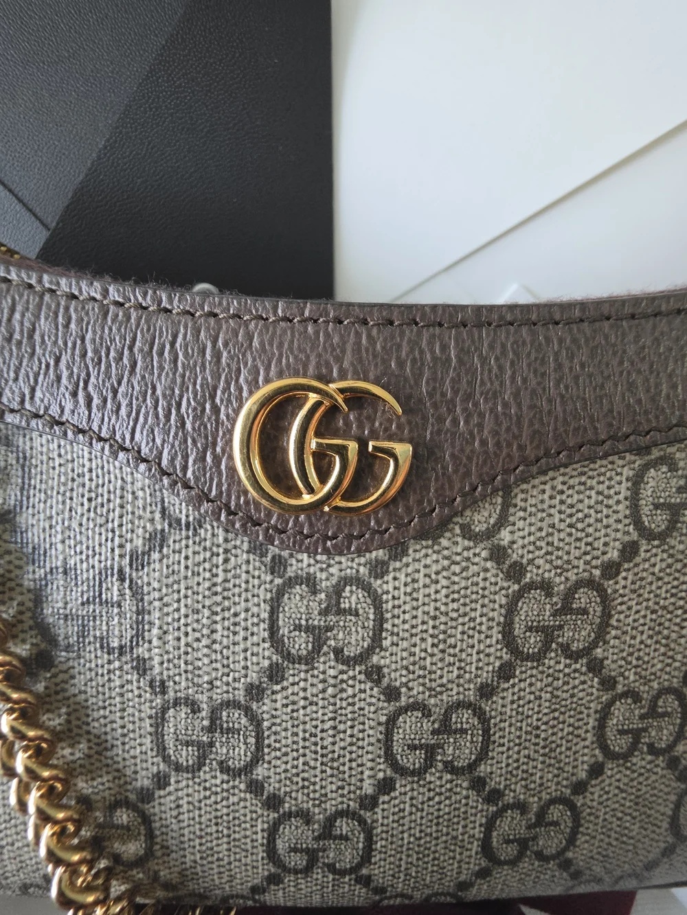 Gucci brown leather